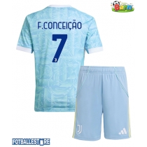 Juventus Francisco Conceicao #7 Bortedraktsett Barn 2025-26 Kortermet (+ Korte bukser)